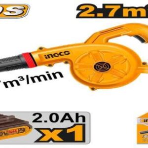Cordless blower 2.7m³/min with One battery and One charger