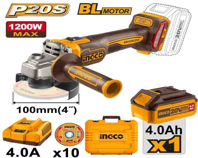 1000w Cordless angle grinder 4AH-1B