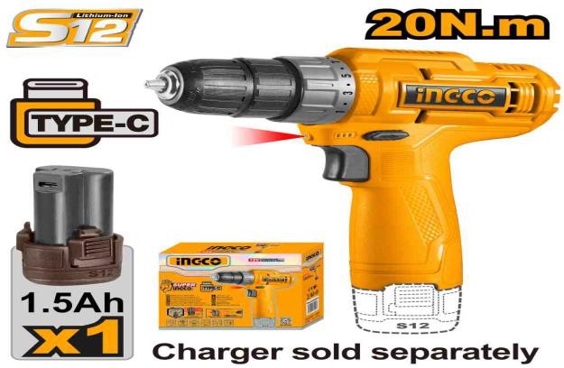 12v Lithium- ion cordless drill Single battery