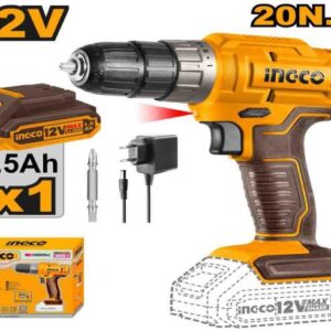 Compact Brushless Cordless Impact Drill 60NM, 2 AH 16V