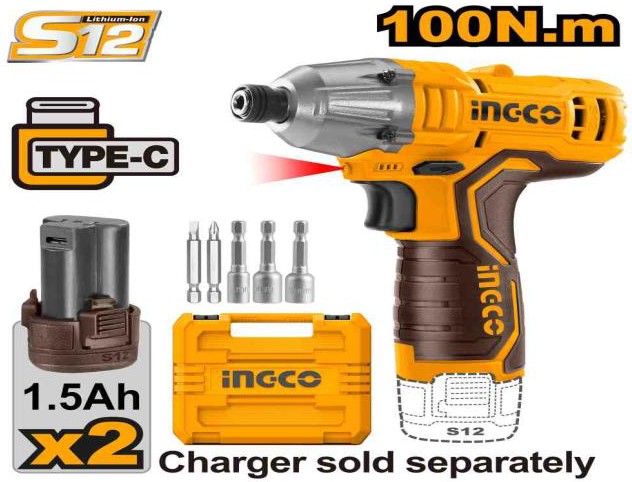 Cordless impact driver 100nm