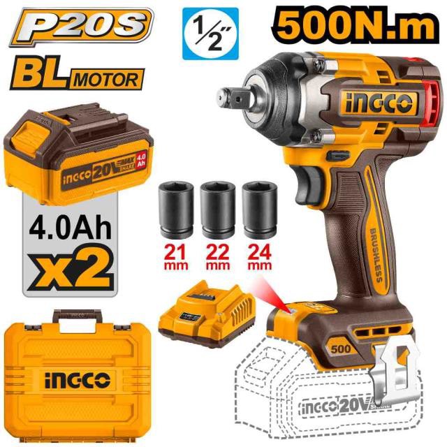 1/2' Cordless impact wrench 500NM