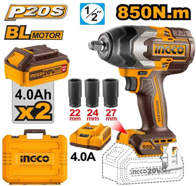 1/2' Cordless impact wrench 850NM