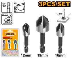 Countersin ks set 12mm, 16mm, 19mm