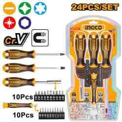 24 Pcs screwdriver and bits set