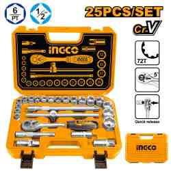 25 Pcs 1/2' socket set