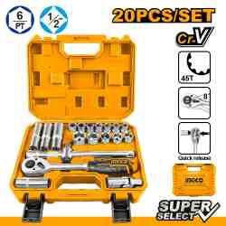 46 Pcs 1/4' socket set