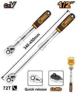 1/2' Extendable ratchet wrench 450mm