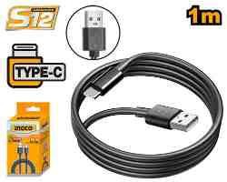 USB type- A to type- C cable