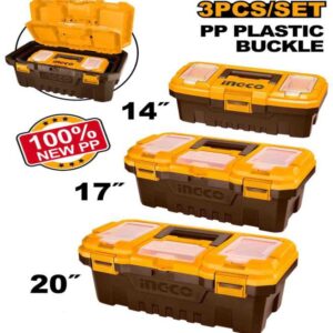 3  Pcs Plastic tool boxes set