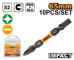 Impact screwdriver bits 65mm PH2+PH2